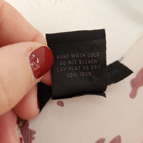 Steve Madden Sheer Floral Topper Kimono Swim Cover Fringe Trim Women's OS - Picture 7 of 7